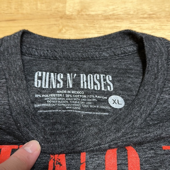 Guns N’ Roses appetite for destruction album band tee men’s XL grey t-shirt - Picture 4 of 5